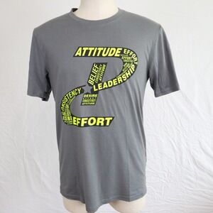 Under‎ Armour T-Shirt Mens Small HeatGear Loose Crew Neck Tee Gray Short Sleeve